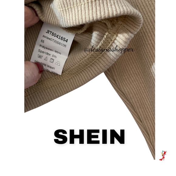 Shein Tan Ribbed Textured Button Down Crop Top Size Med - Picture 5 of 5